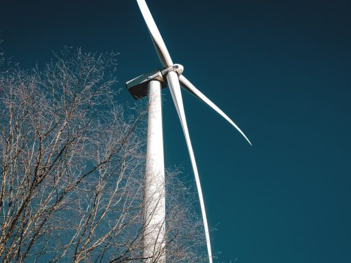 low angle photography of windmill